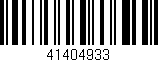 Código de barras (EAN, GTIN, SKU, ISBN): '41404933'