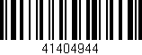 Código de barras (EAN, GTIN, SKU, ISBN): '41404944'