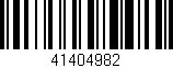 Código de barras (EAN, GTIN, SKU, ISBN): '41404982'