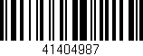 Código de barras (EAN, GTIN, SKU, ISBN): '41404987'