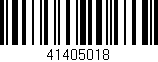 Código de barras (EAN, GTIN, SKU, ISBN): '41405018'