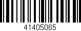 Código de barras (EAN, GTIN, SKU, ISBN): '41405065'