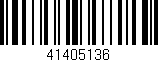 Código de barras (EAN, GTIN, SKU, ISBN): '41405136'