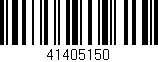 Código de barras (EAN, GTIN, SKU, ISBN): '41405150'
