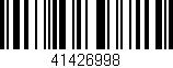Código de barras (EAN, GTIN, SKU, ISBN): '41426998'