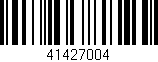 Código de barras (EAN, GTIN, SKU, ISBN): '41427004'