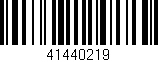 Código de barras (EAN, GTIN, SKU, ISBN): '41440219'