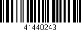 Código de barras (EAN, GTIN, SKU, ISBN): '41440243'