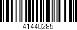 Código de barras (EAN, GTIN, SKU, ISBN): '41440285'