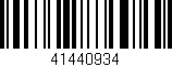 Código de barras (EAN, GTIN, SKU, ISBN): '41440934'
