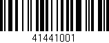 Código de barras (EAN, GTIN, SKU, ISBN): '41441001'