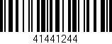 Código de barras (EAN, GTIN, SKU, ISBN): '41441244'
