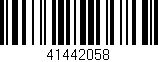 Código de barras (EAN, GTIN, SKU, ISBN): '41442058'