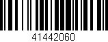 Código de barras (EAN, GTIN, SKU, ISBN): '41442060'