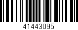 Código de barras (EAN, GTIN, SKU, ISBN): '41443095'