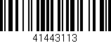 Código de barras (EAN, GTIN, SKU, ISBN): '41443113'