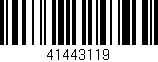Código de barras (EAN, GTIN, SKU, ISBN): '41443119'