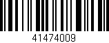 Código de barras (EAN, GTIN, SKU, ISBN): '41474009'