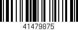 Código de barras (EAN, GTIN, SKU, ISBN): '41479875'