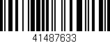 Código de barras (EAN, GTIN, SKU, ISBN): '41487633'