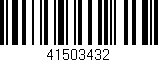 Código de barras (EAN, GTIN, SKU, ISBN): '41503432'