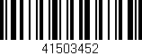 Código de barras (EAN, GTIN, SKU, ISBN): '41503452'