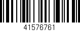 Código de barras (EAN, GTIN, SKU, ISBN): '41576761'