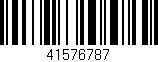 Código de barras (EAN, GTIN, SKU, ISBN): '41576787'