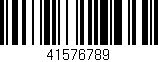 Código de barras (EAN, GTIN, SKU, ISBN): '41576789'