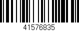 Código de barras (EAN, GTIN, SKU, ISBN): '41576835'