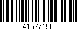 Código de barras (EAN, GTIN, SKU, ISBN): '41577150'