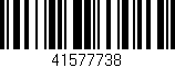 Código de barras (EAN, GTIN, SKU, ISBN): '41577738'