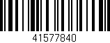 Código de barras (EAN, GTIN, SKU, ISBN): '41577840'