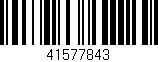 Código de barras (EAN, GTIN, SKU, ISBN): '41577843'