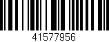 Código de barras (EAN, GTIN, SKU, ISBN): '41577956'