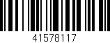 Código de barras (EAN, GTIN, SKU, ISBN): '41578117'