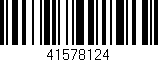 Código de barras (EAN, GTIN, SKU, ISBN): '41578124'
