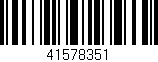 Código de barras (EAN, GTIN, SKU, ISBN): '41578351'
