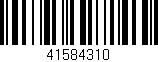 Código de barras (EAN, GTIN, SKU, ISBN): '41584310'