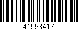 Código de barras (EAN, GTIN, SKU, ISBN): '41593417'