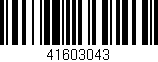 Código de barras (EAN, GTIN, SKU, ISBN): '41603043'
