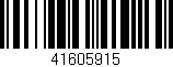 Código de barras (EAN, GTIN, SKU, ISBN): '41605915'