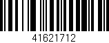 Código de barras (EAN, GTIN, SKU, ISBN): '41621712'