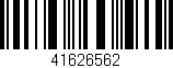 Código de barras (EAN, GTIN, SKU, ISBN): '41626562'