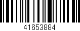 Código de barras (EAN, GTIN, SKU, ISBN): '41653884'