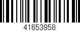 Código de barras (EAN, GTIN, SKU, ISBN): '41653958'