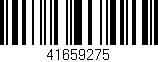 Código de barras (EAN, GTIN, SKU, ISBN): '41659275'
