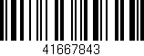 Código de barras (EAN, GTIN, SKU, ISBN): '41667843'