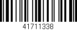 Código de barras (EAN, GTIN, SKU, ISBN): '41711338'