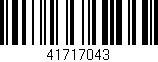 Código de barras (EAN, GTIN, SKU, ISBN): '41717043'